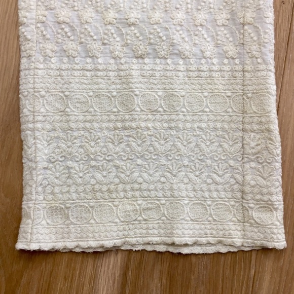 Sundance Solstice Culottes 100% Cotton High Waist Wide Leg Pants Embroidered 2 - Picture 8 of 12